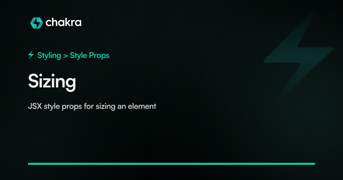 Sizing | Chakra UI